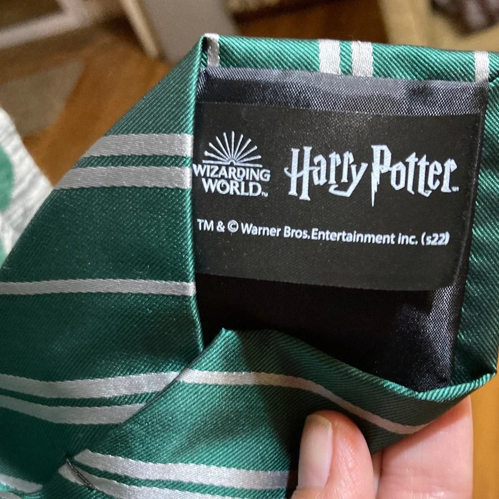 Slytherin Green Crest Scarf /hat /tie House Crest Knit Accent